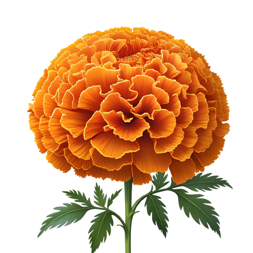 Natural Beautiful Golden Marigold Flower png