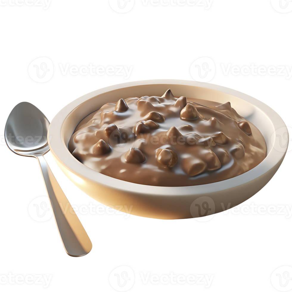 3D style, Photo top view Favorite food dish that is eaten until it is completely covered with a plate with a spoon and fork placed together on the plate png