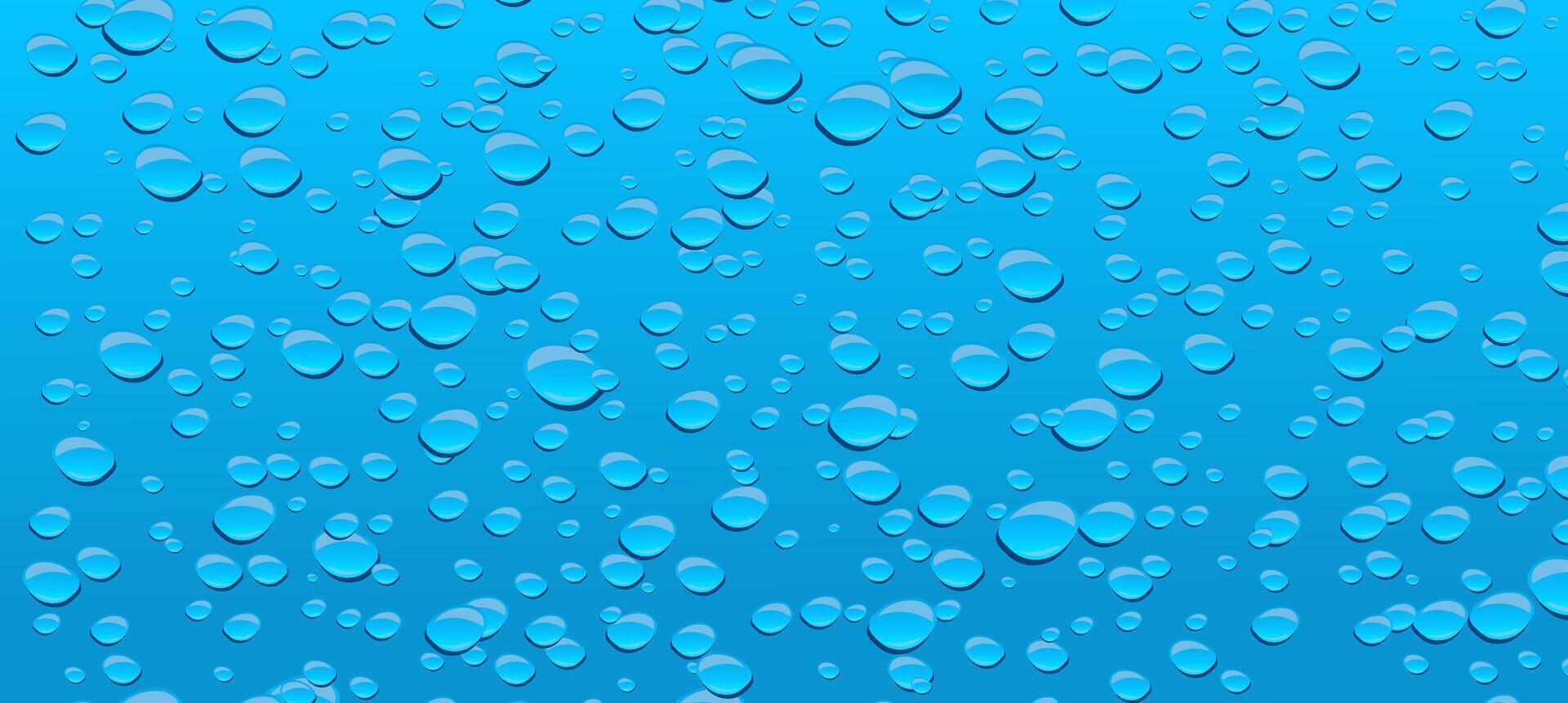 Blue Water Droplets Background Abstract Texture Seamless Pattern vector