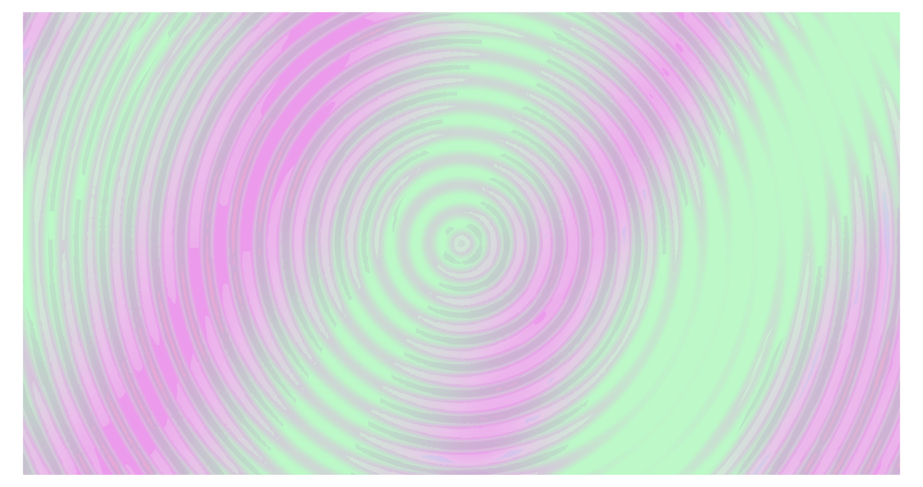The image showcases a hypnotic background with concentric circles in vibrant green and pink hues. The wavy, ripple-like pattern blends smoothly, creating a surreal, psychedelic, and digital effect. png