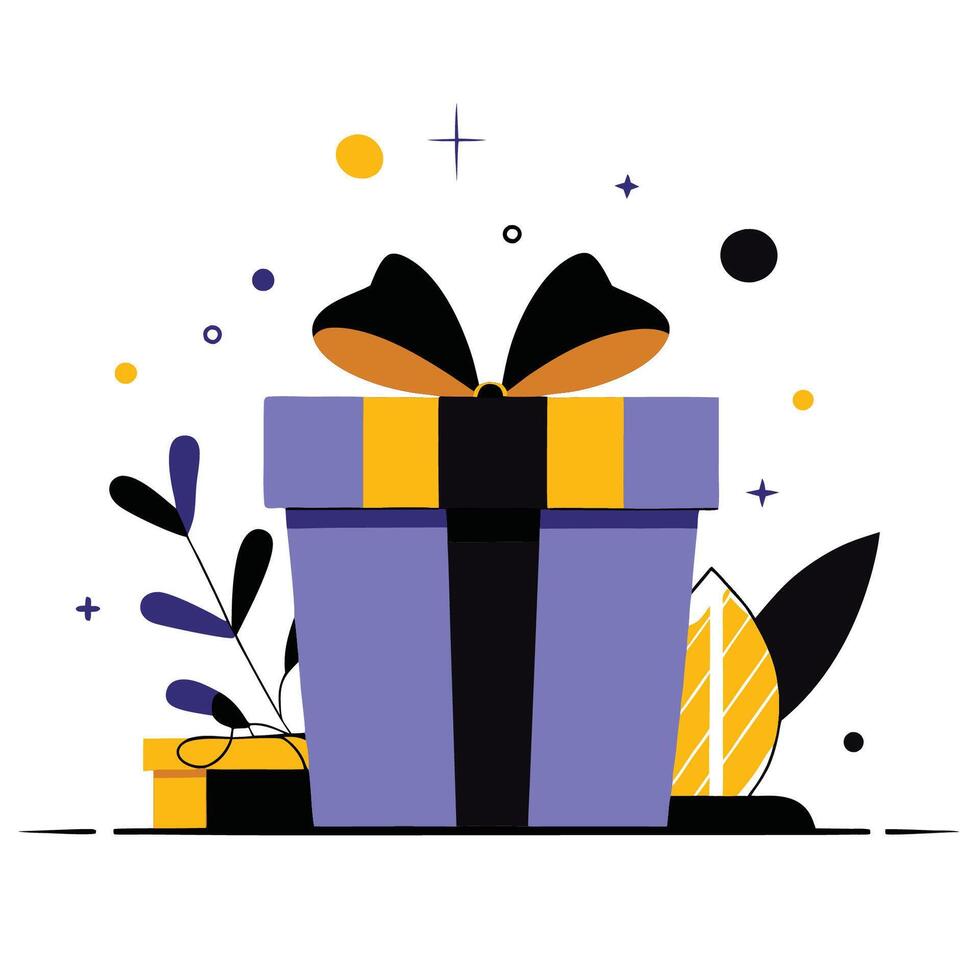 Creative Illustration of Gift Ideas with Diverse Wrapping and Accessories vector