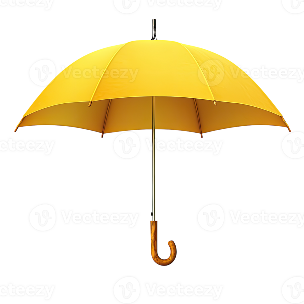 yellow umbrella on transparent background png