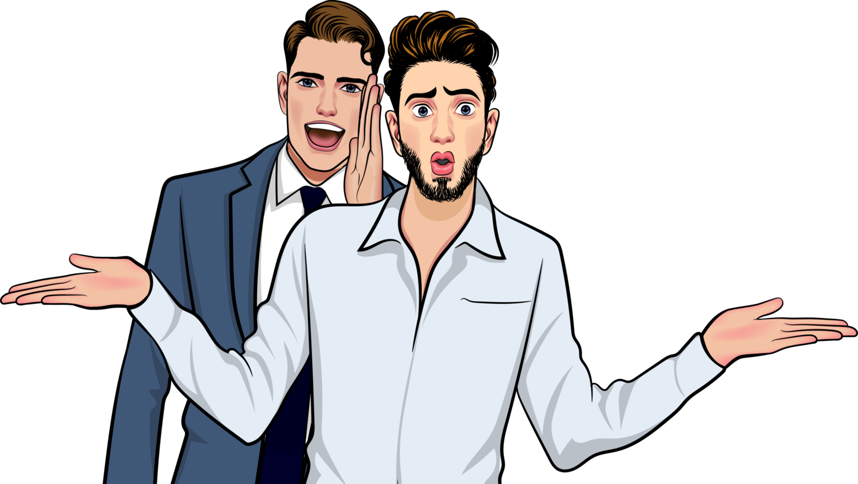 The young investor looked puzzled by some of the things he had heard. png