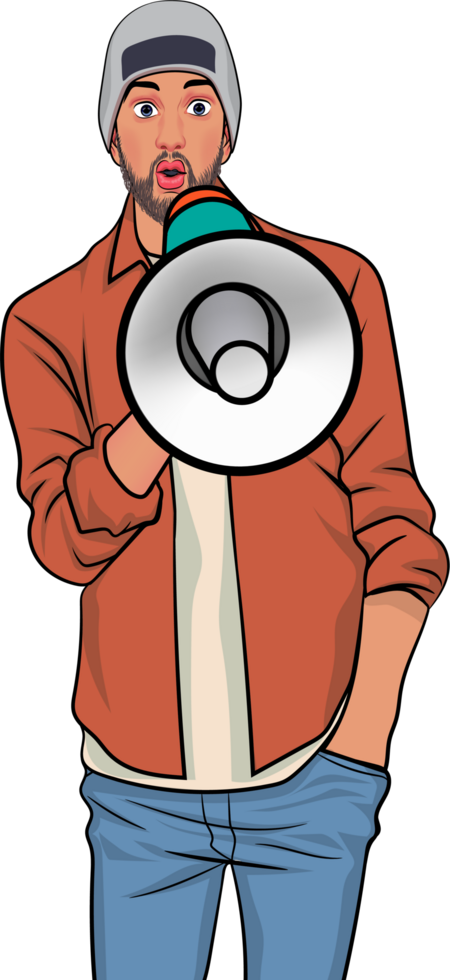 Comic-style male dramatically warning customers about a price drop. png