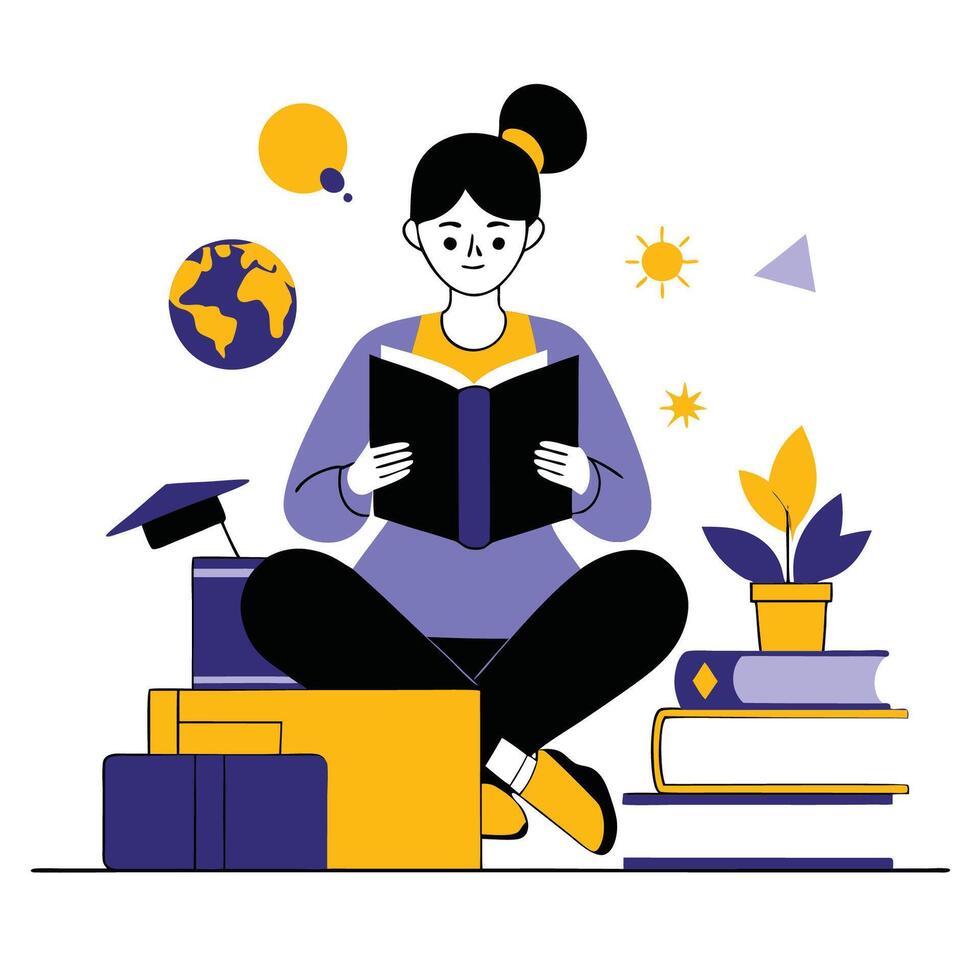 Illustrative Depiction of the Concept of Learning the Portuguese Language vector