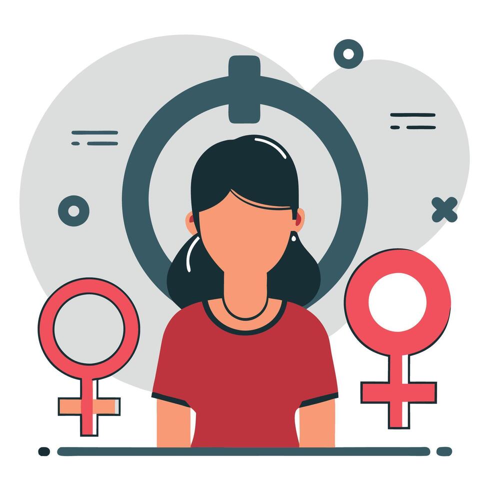 Gender Spectrum Illustrated as a Flowing Gradient of Colors vector