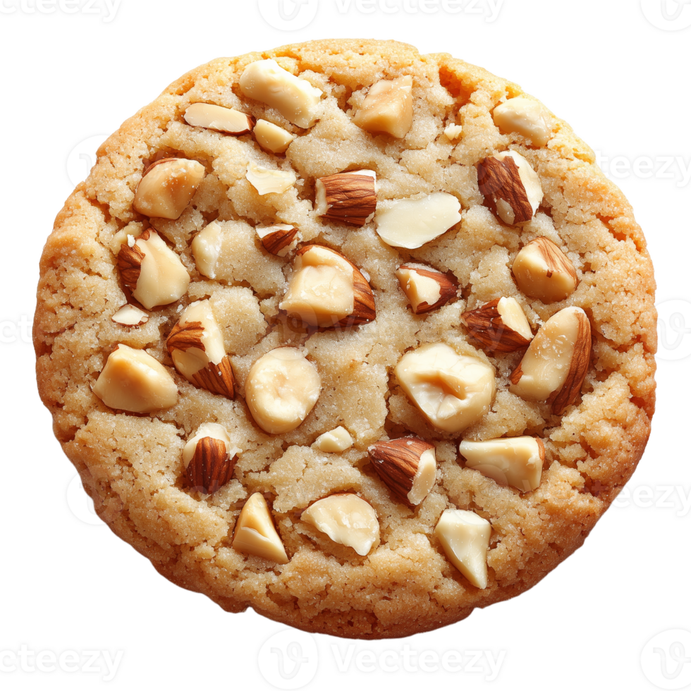 Delicious Almond Cookie with Crunchy Texture and Sweet Flavor png