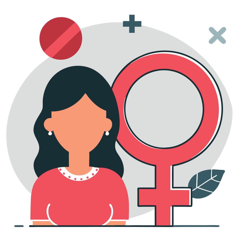 Gender Spectrum Illustration Exploring the Fluid Nature of Identity vector