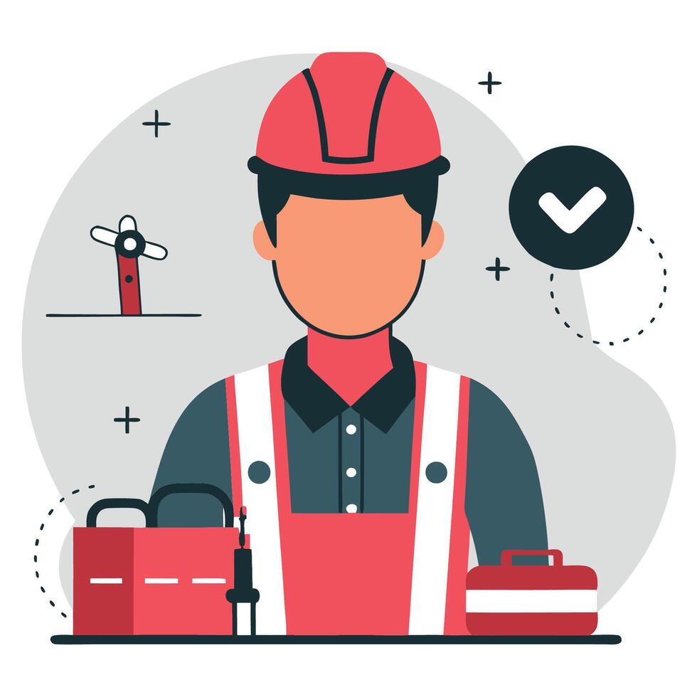 Detailed Illustration Depicting Various Labor Concepts and Workforce Themes vector