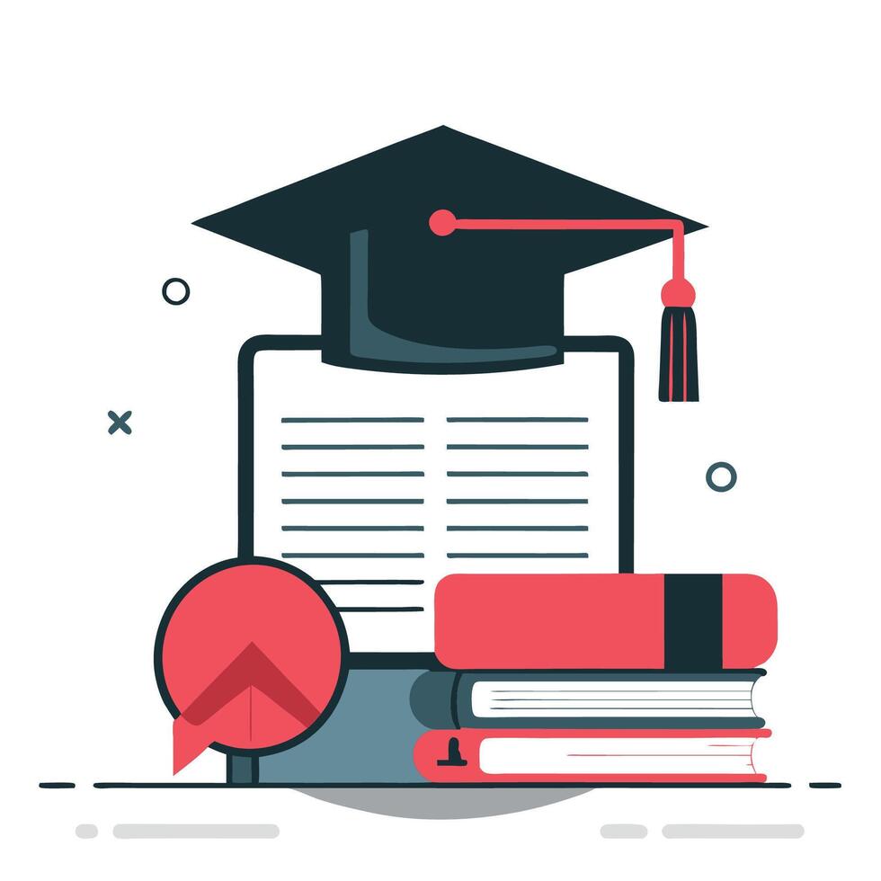Illustrative Representation of Grading Concepts in Education vector