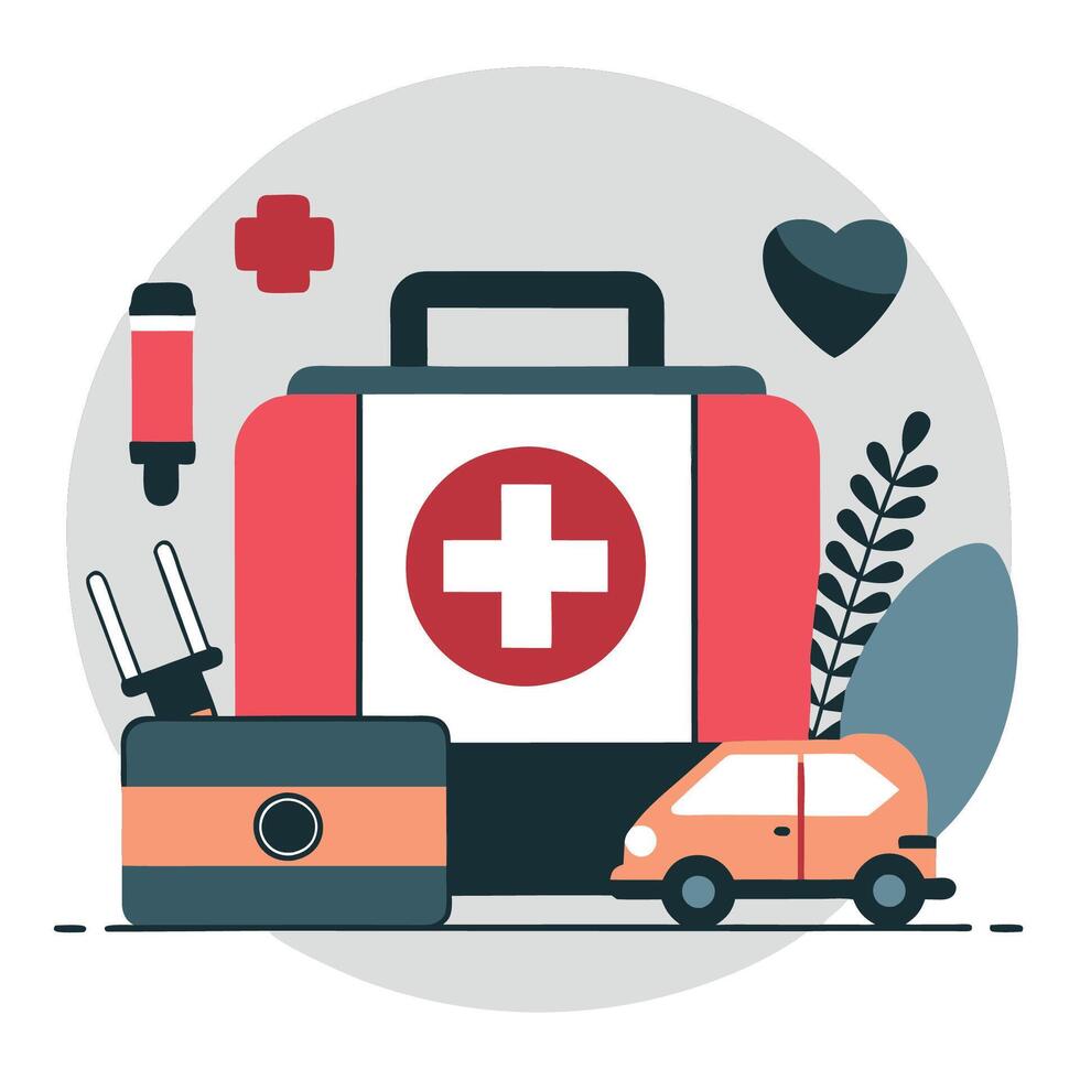 Depiction of Physical Pain and Conceptual Injury in an Abstract Illustration vector