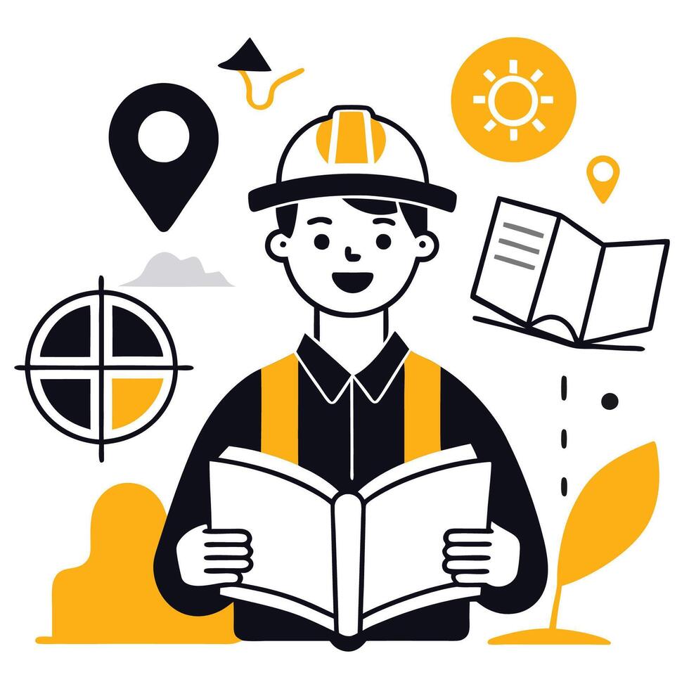 Conceptual Illustration Depicting a Guide to Understanding Complex Concepts vector