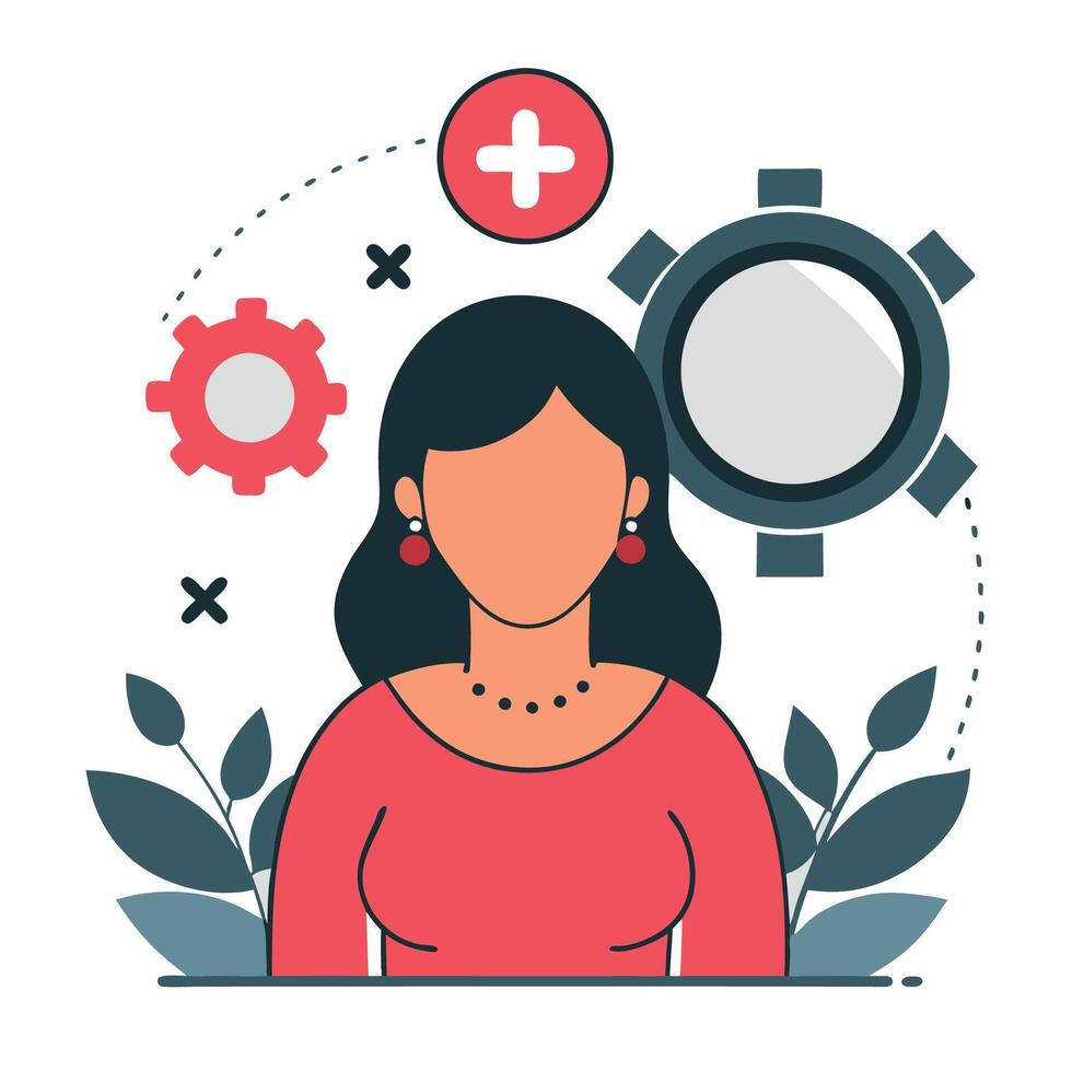 Understanding Gender Fluid Identities A Conceptual Illustration vector