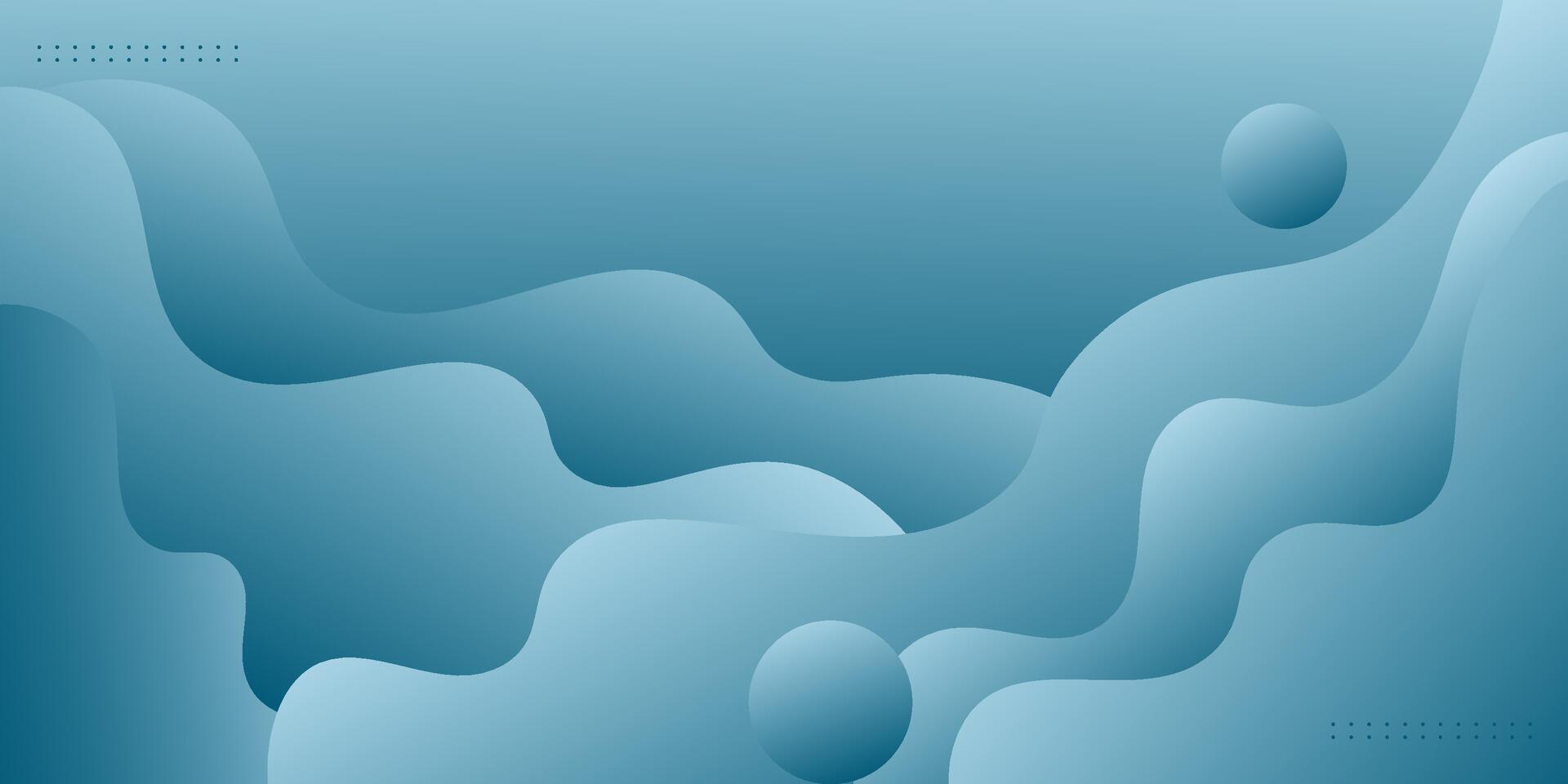 Modern Dynamic Simple Abstract Background with Wavy Design and Blue Circle Pattern. Eps10 vector