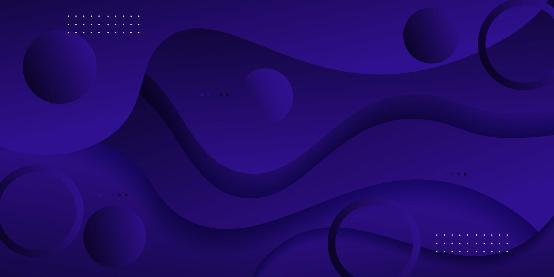 Dark blue abstract gradient wave background with simple shape elements. Dark blue design. Elegant concept. Eps10 vector