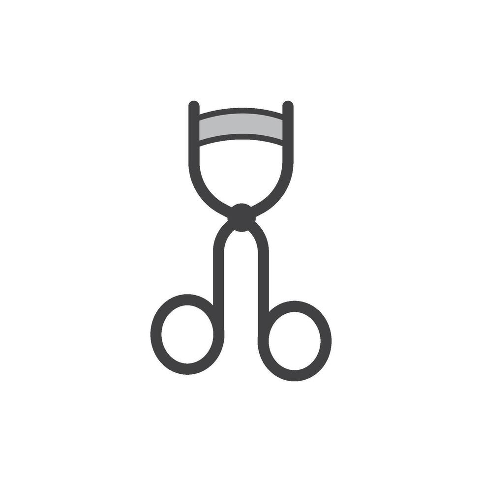 Eyelash curler icon vector