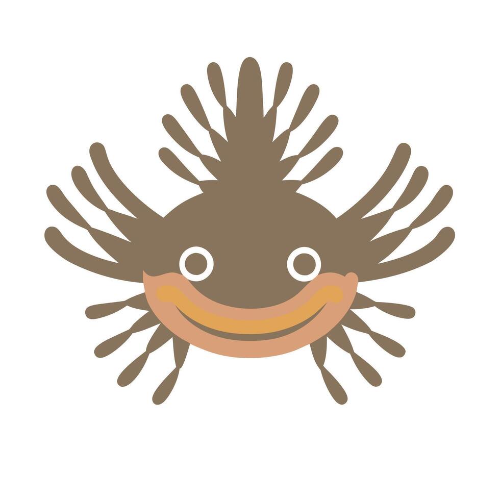 Cute Cartoon Axolotl Illustration vector