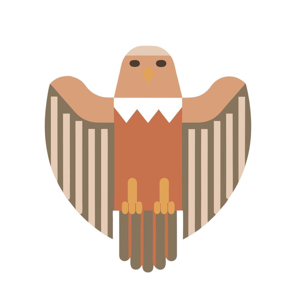 Stylized Golden Eagle Illustration vector
