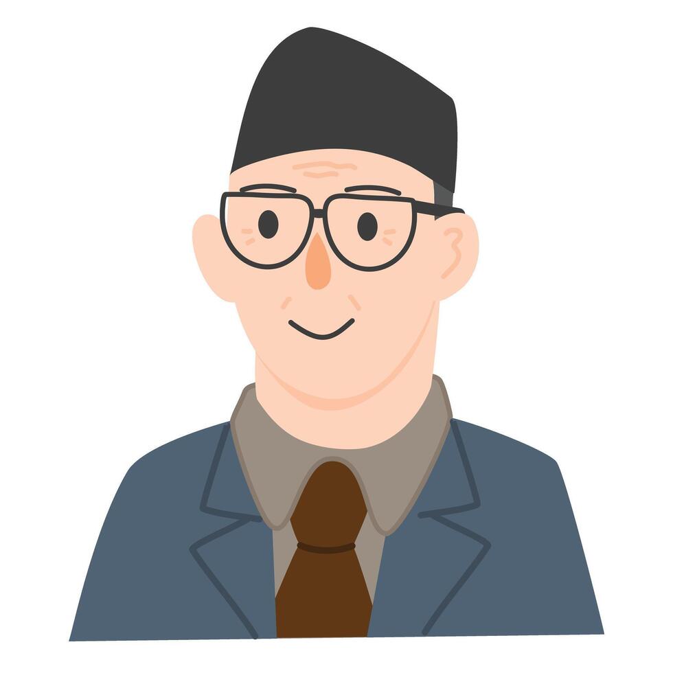 ki hajar dewantara Indonesian education hero, education day vector
