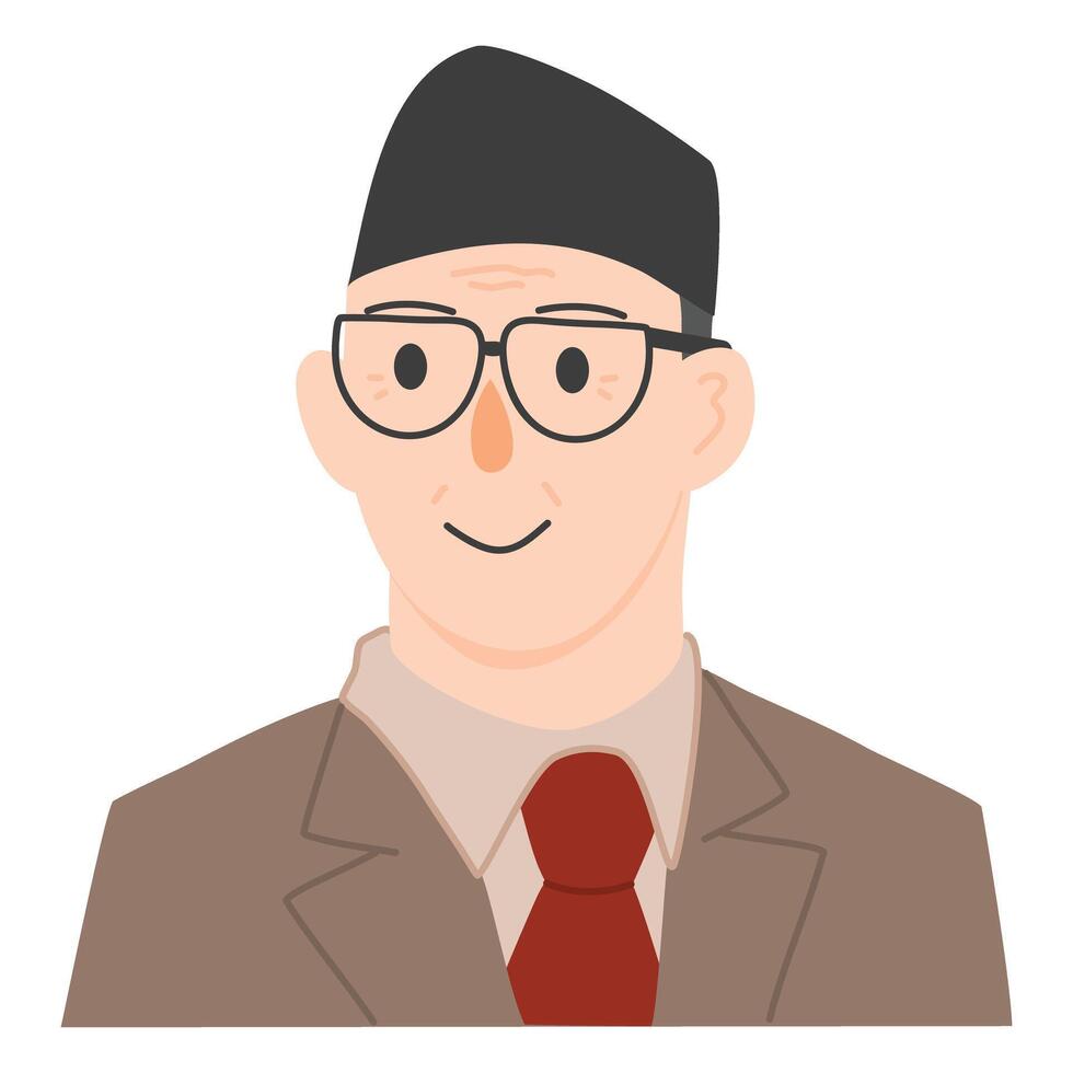 Ki Hajar Dewantara National Hero of Indonesia vector