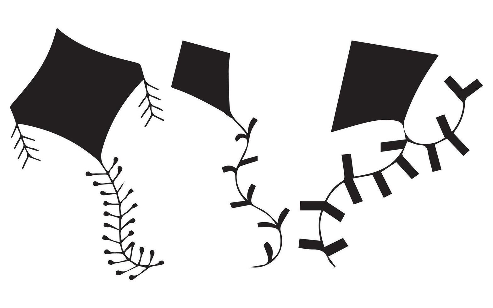 Kite Silhouette Illustration vector