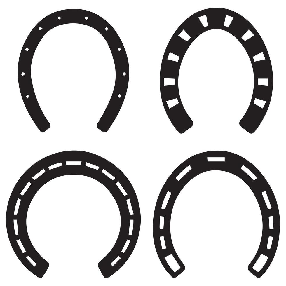 Horseshoe Icon Symbol of Good Luck vector