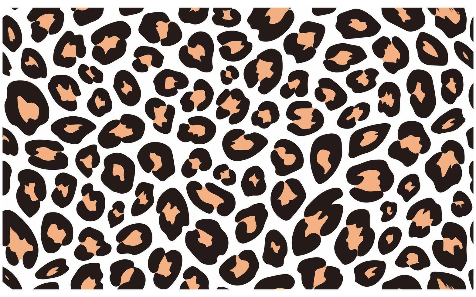 Leopard Seamless Pattern Fashion Print Fabric set vector