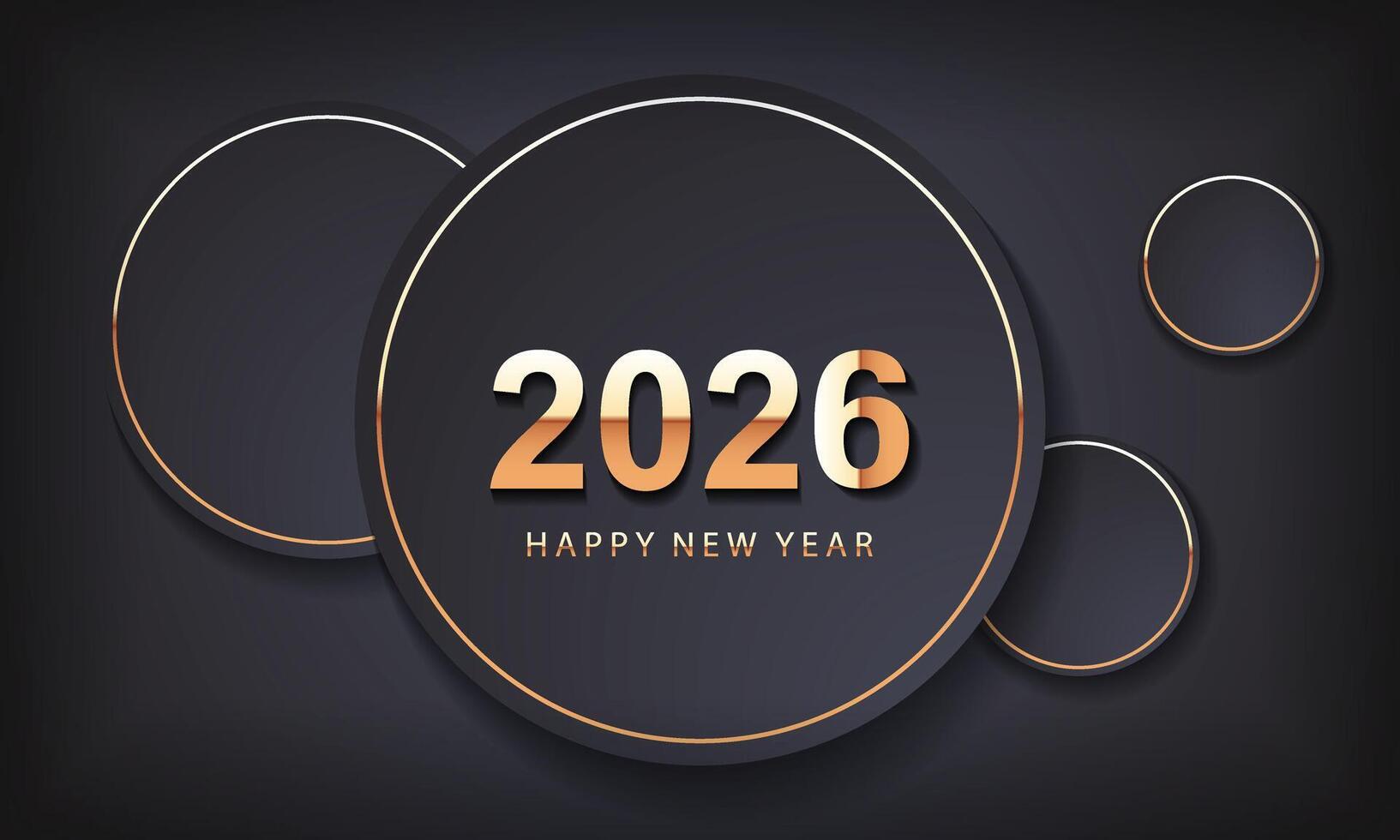 New Year, Celebration 2026 with Golden Numbers vector