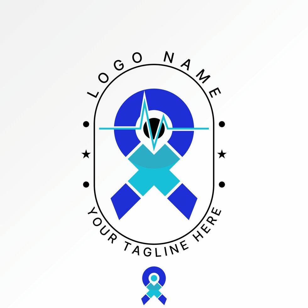 Logo design graphic concept creative premium stock image top sell HIV Aids tape blood symbol frequency health set emergency beat treatment life vector