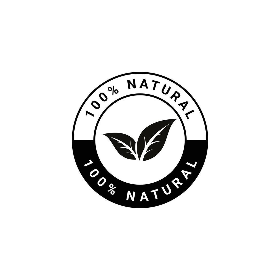 natural icon, natural badge vector