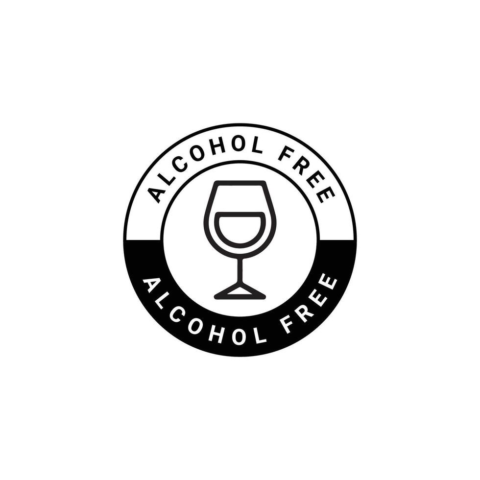alcohol free icon design vector
