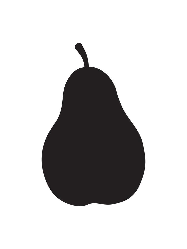 Fresh Pear Icon Minimal and Modern Fruit Illustration. Juicy Pear Icon in Flat and Style for Digital Use. Organic Green Pear Food Symbol vector