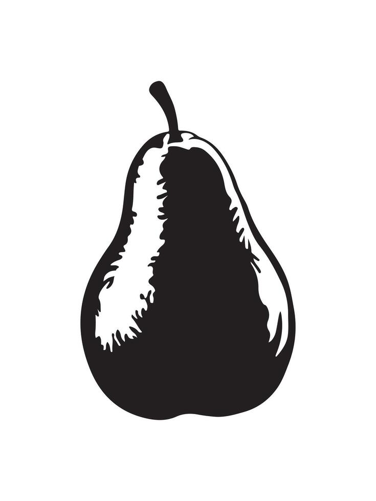 Fresh Pear Icon Minimal and Modern Fruit Illustration. Pear Icon in Flat Style for Digital Use. Organic Green Pear Healthy Food and Nutrition Symbol vector