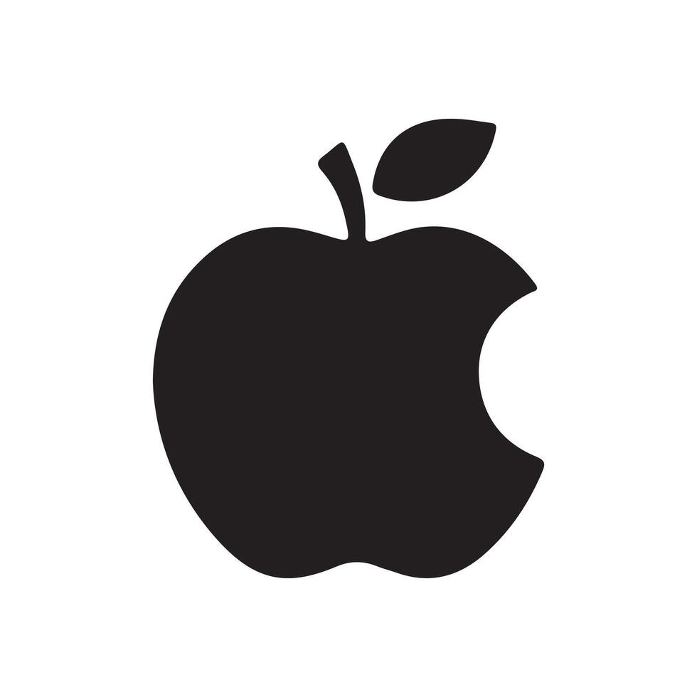 Apple Icon Healthy Food and Nutrition Design. Minimal Apple Icon for Digital Use. Juicy Red and Green Apple Illustration for Organic Food Concepts vector