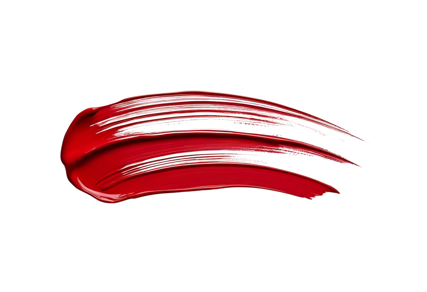 A bold red paintbrush stroke stands out with artistic flair. png