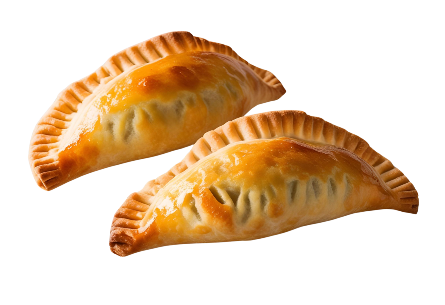 Golden crispy fried empanadas served hot and isolated on a background. png