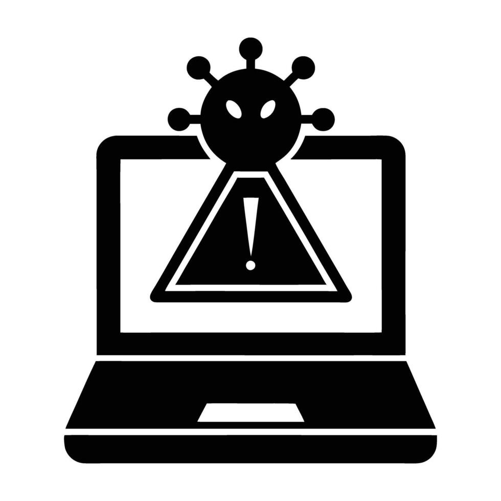 Malware alert appears on a device screen signaling a security threat vector