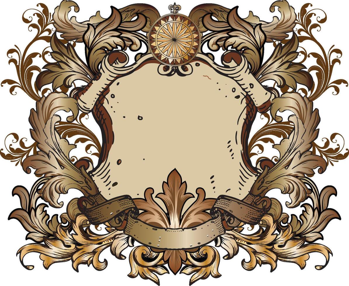 ORNATE ACANTHUS DESIGN vector