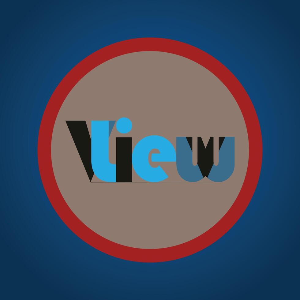 Live View Text Logo vector