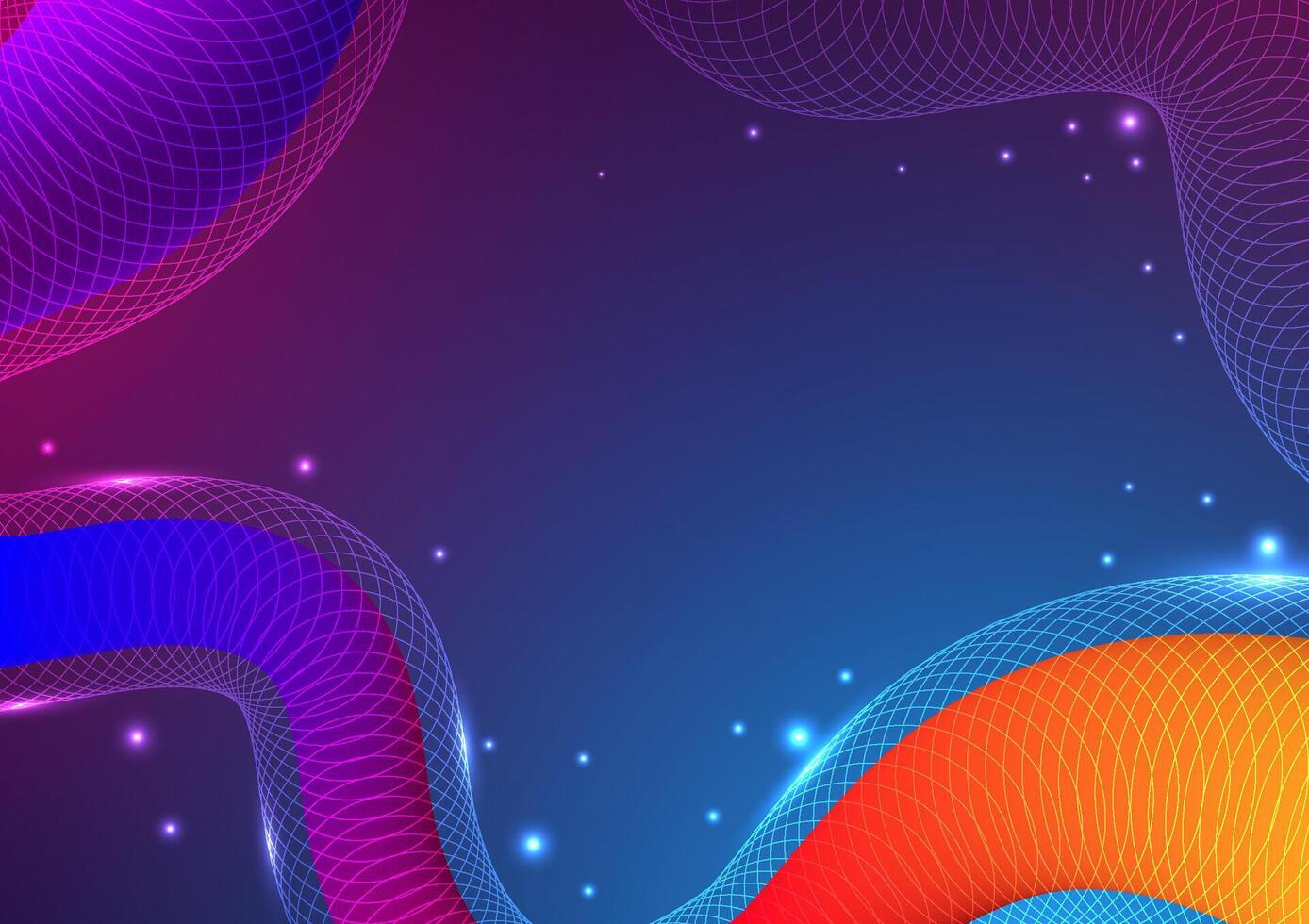 Digital technology Wavy background. Wave shape gradient concept. Design for abstract futuristic fluid curve wave shape connect telecoms internet colorful online fiber gradient. vector