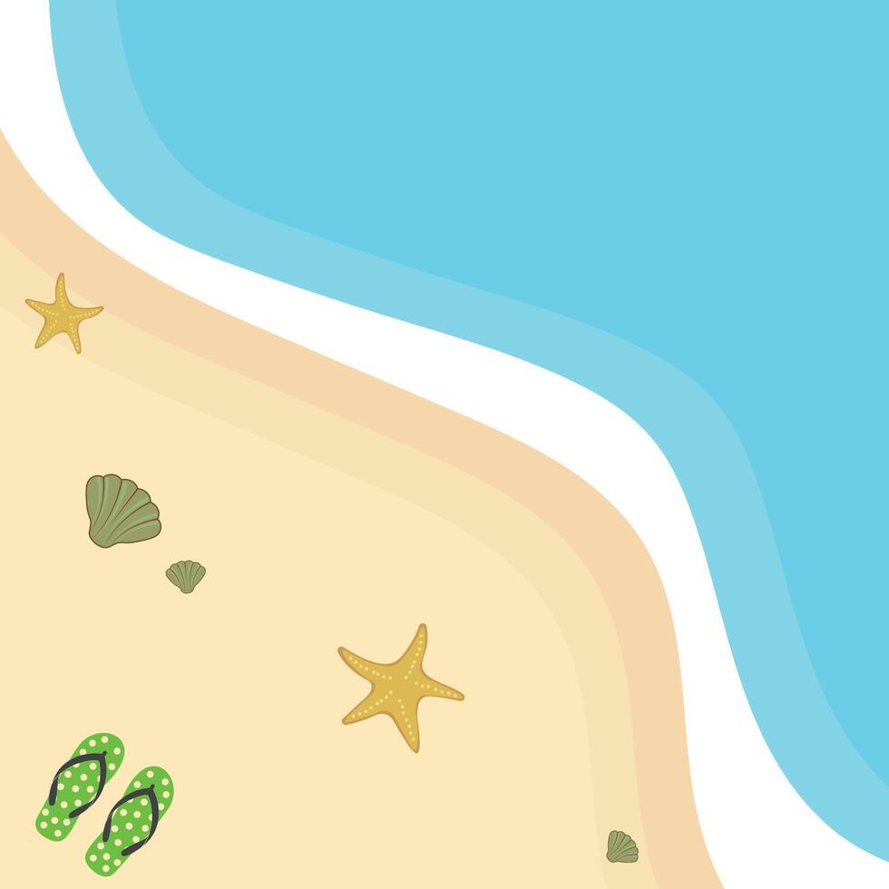 summer beach illustration design vector