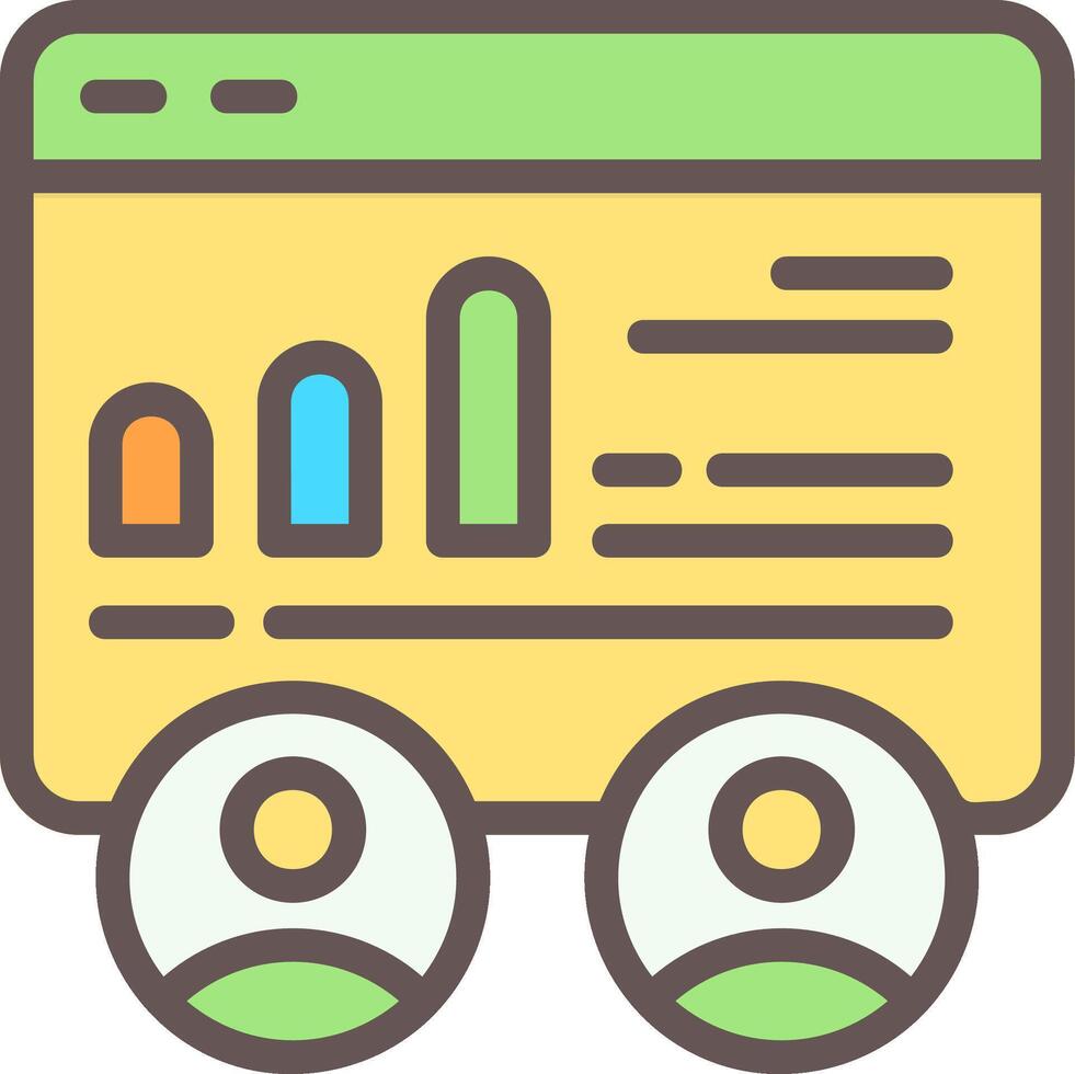 Competitor Metrics Outline Element Style vector