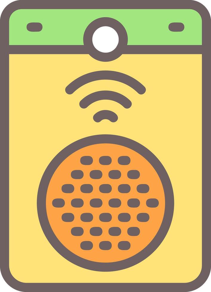 Smart Doorbell Outline Element Style vector