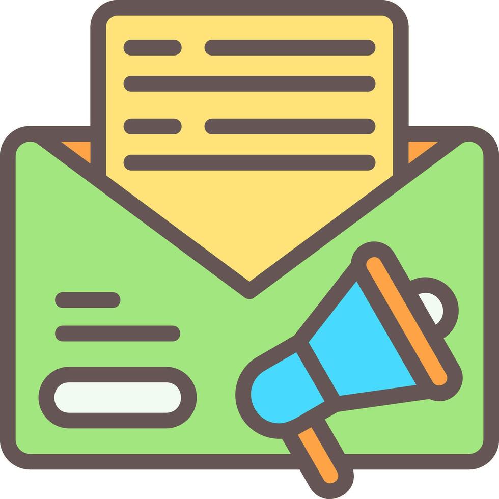 Email Marketing Outline Element Style vector