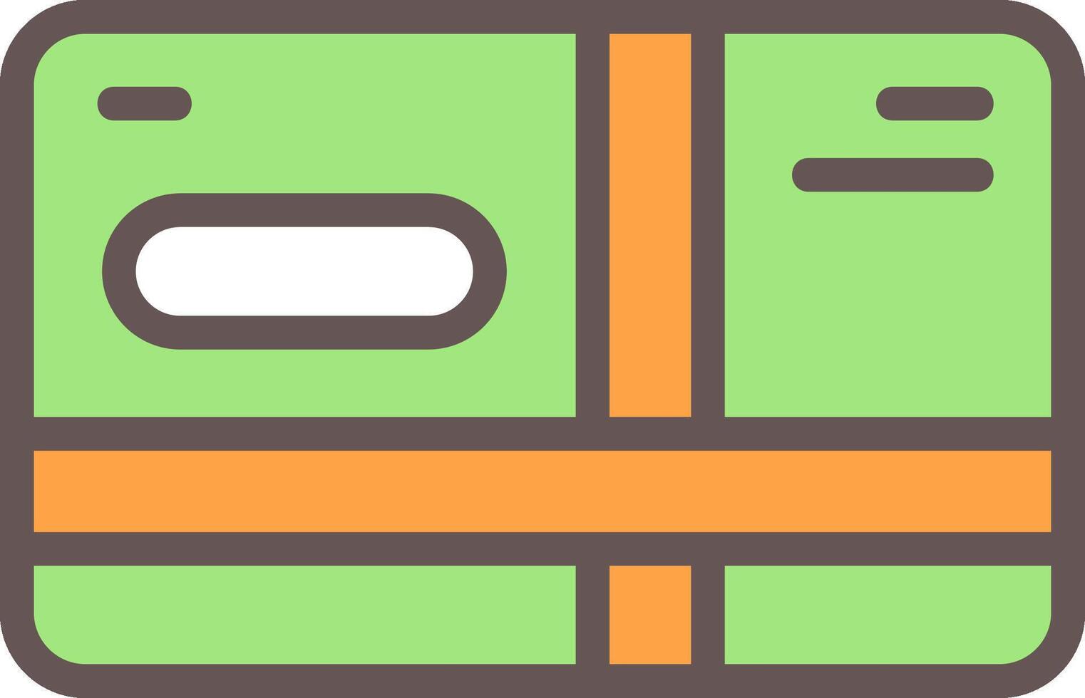 Gift Card Outline Element Style vector