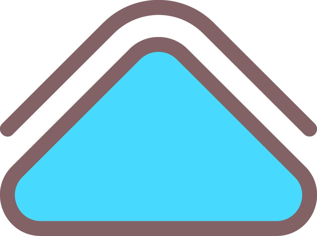 Arrow Solid Up Outline Element Style vector