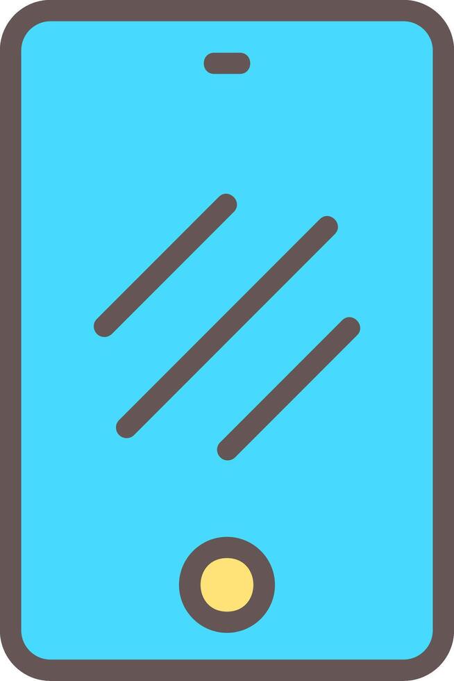 Smartphone Filled Element Style Icon vector