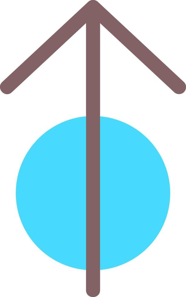 Arrow Thin Up Outline Element Style vector