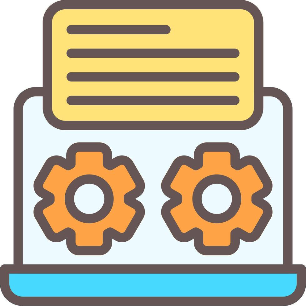 Collaboration Filled Element Style vector