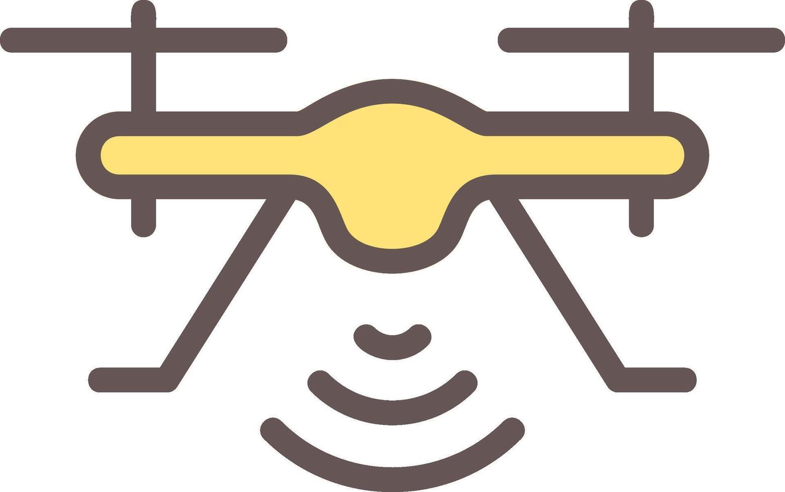 Drone Outline Element Style vector